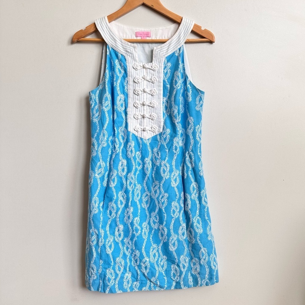 Lilly Pulitzer Caroline Drop Me A Line Sheath Dress Size 6